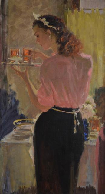 Самохвалов А.Н. Официантка. Этюд к картине «Встреча друзей». 1945 Самохвалов А.Н. Официантка. Этюд к картине «Встреча друзей». 1945